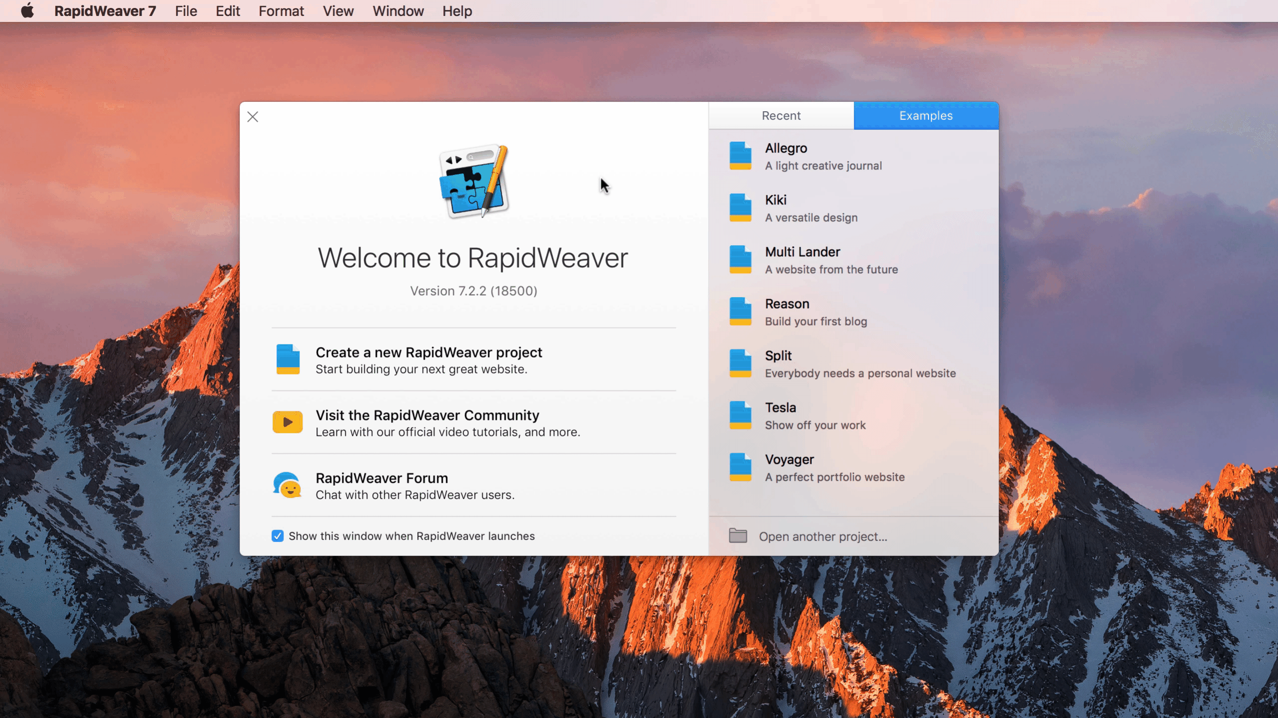 Enable upload logging in RapidWeaver